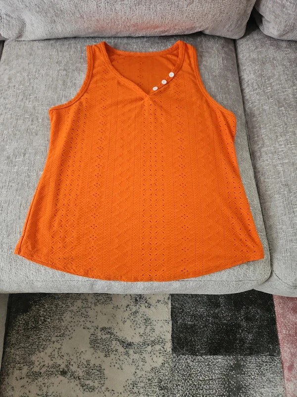 Débardeur orange été 38